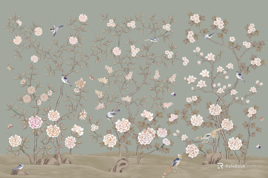 animal and plant pattern texture