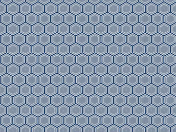 Blue gray geometric hexagon wallpaper 3d model