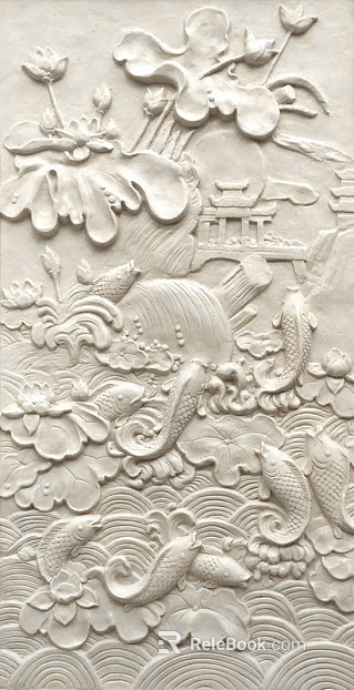 Embossed White Petal Embossed texture