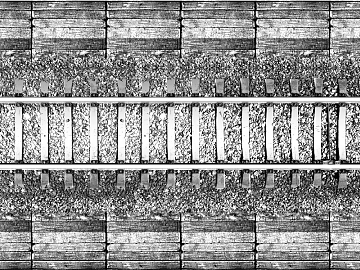 Black and white railway track subgrade ground texture (ID:ffaeh659716)