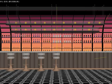 Light Luxury Lounge Bar Scene texture (ID:ffaeh811734)
