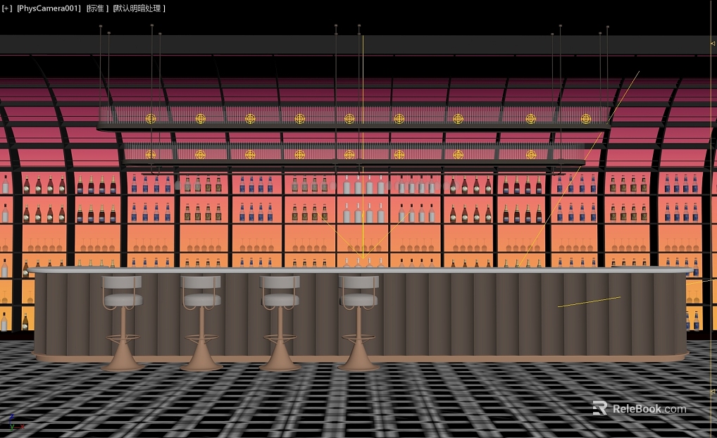 Light Luxury Lounge Bar Scene texture
