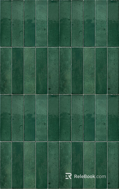 Vintage green long antique brick texture