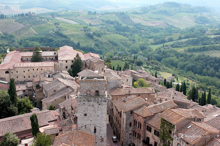 Aerial view of the city texture