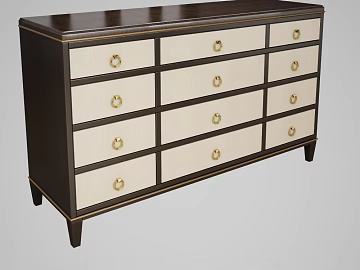 Light Luxury Dark Brown Wood Finish Bucket Cabinet texture (ID:ffaeh462686)