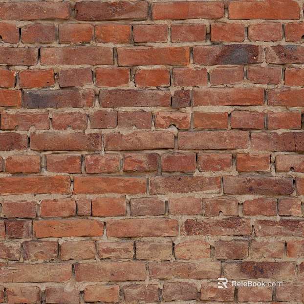 Brick wall horse teeth rub red brick wall texture