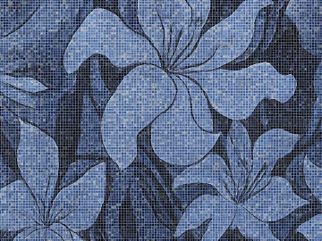 Pool Blue Mosaic Stone texture (ID:ffach318923)