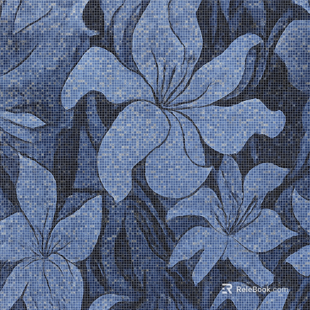 Pool Blue Mosaic Stone texture