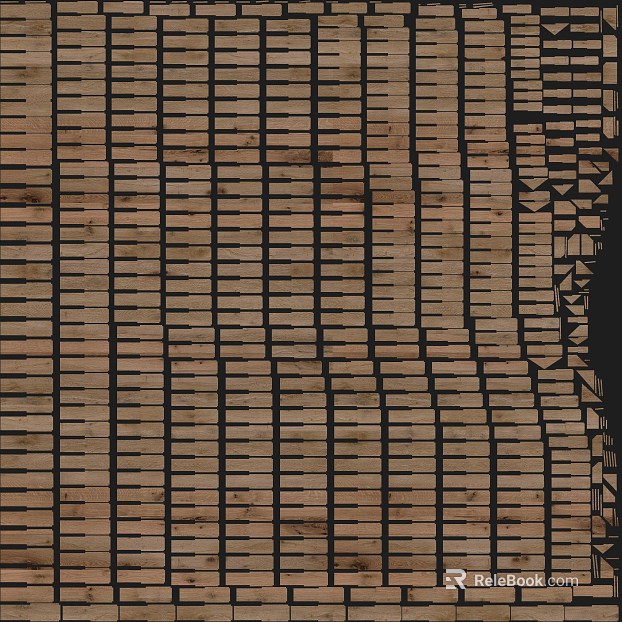 Light log grille background wall decoration texture