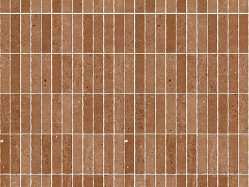 Vintage red brick wall red strip brick 3d model
