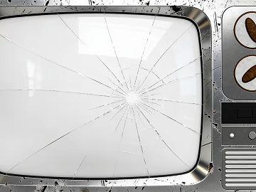 Silver gray broken TV screen texture (ID:ffaeh109386)