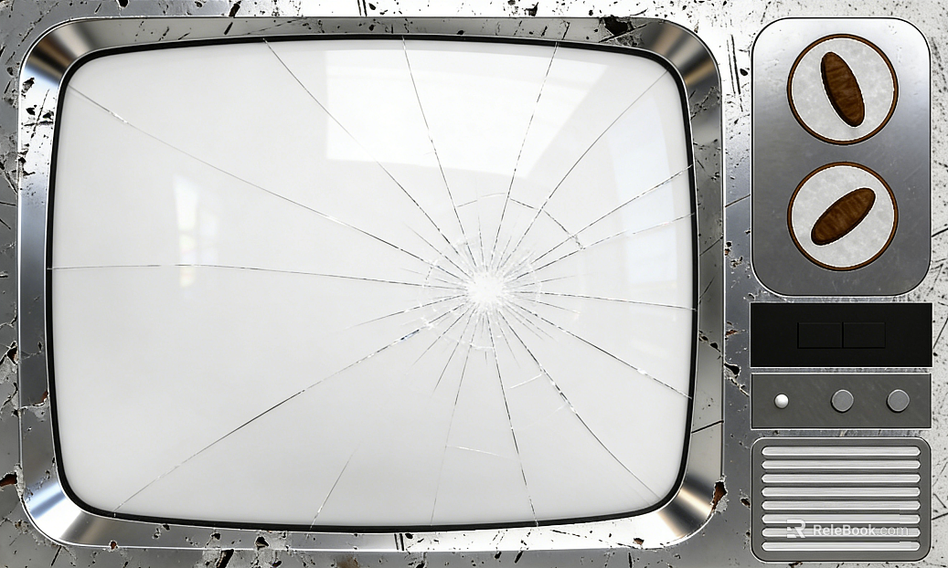 Silver gray broken TV screen texture