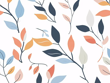 Simple leaf wallpaper design texture (ID:ffach296246)