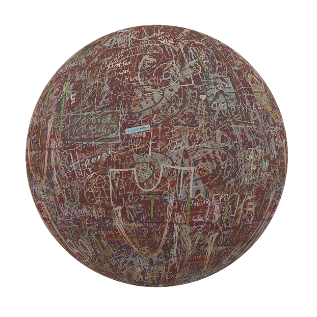 Graffiti wall PBR texture