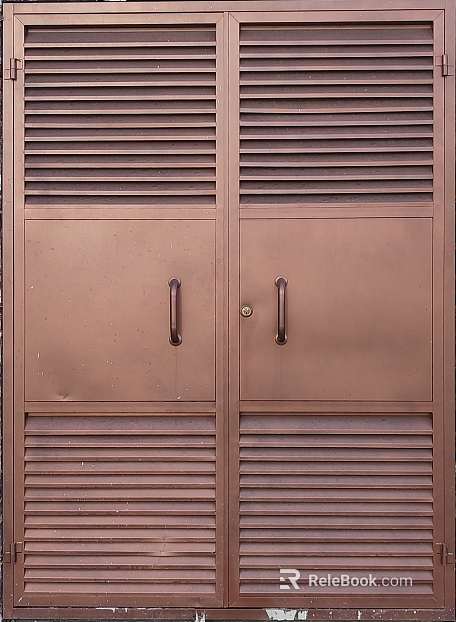 Red Copper Metal Door Commercial Entry Door texture