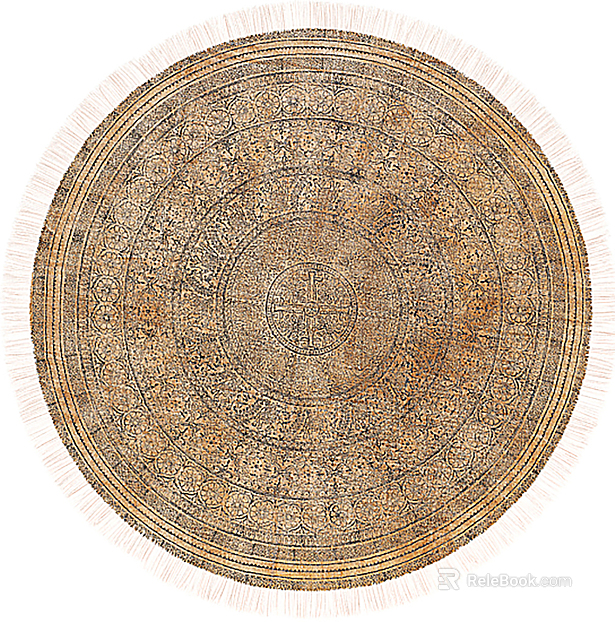 Round carpet texture