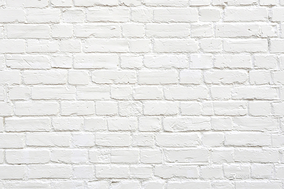 Brick wall white matte stone texture