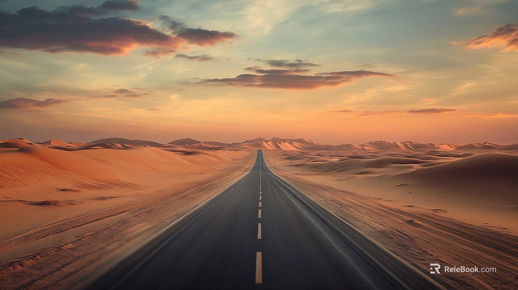 Desert Highway Gobi Highway texture