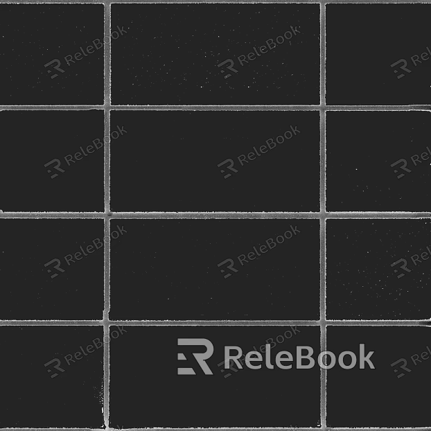 Plain Tile Black Strip Antique Tile Floor Tile texture