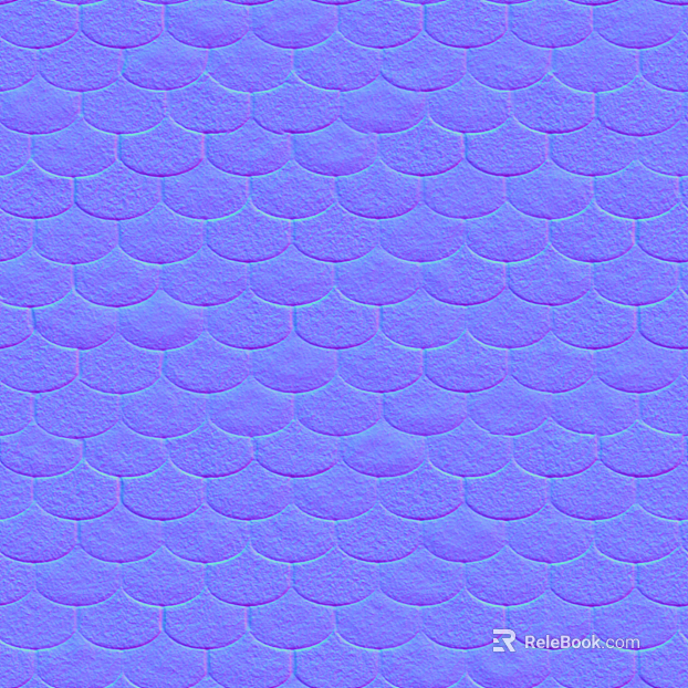 Roof tile top asphalt shingle normal bump texture