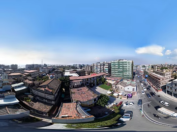 HDR urban ecological greening panorama texture (ID:ffach256603)
