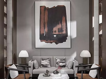 New Chinese abstract painting living room decorative painting texture (ID:ffaeh995836)