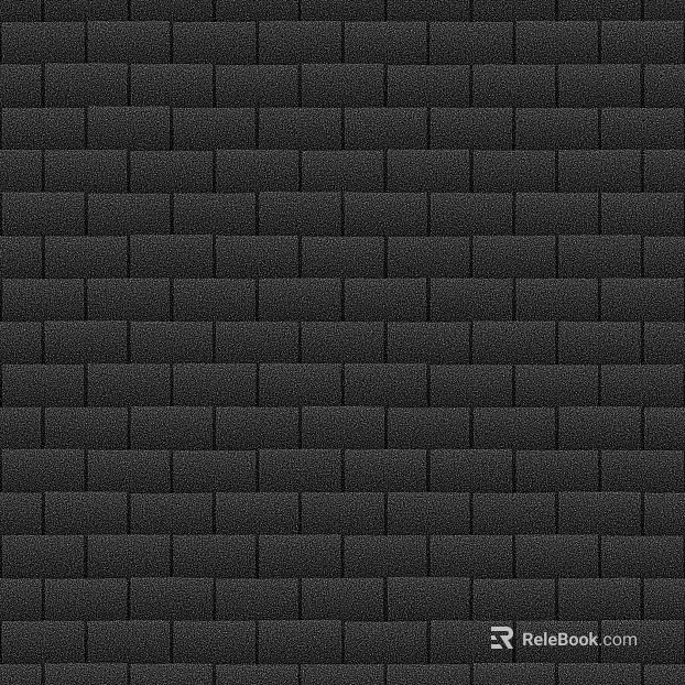 Black asphalt shingle roof pavement texture