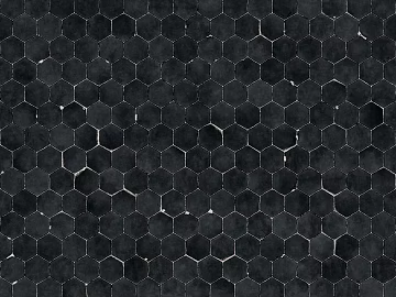 Hexagonal Brick Black Hexagon Mosaic Seamless texture (ID:ffajg84819)