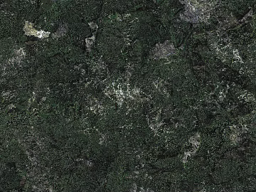 Dark Green Natural Rock Wall Stone 3d model