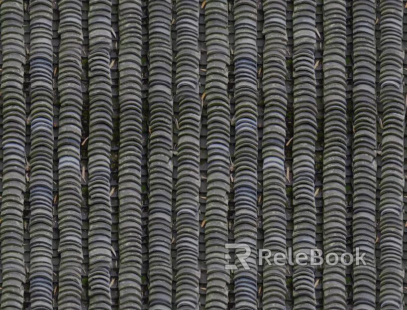 Green tile texture