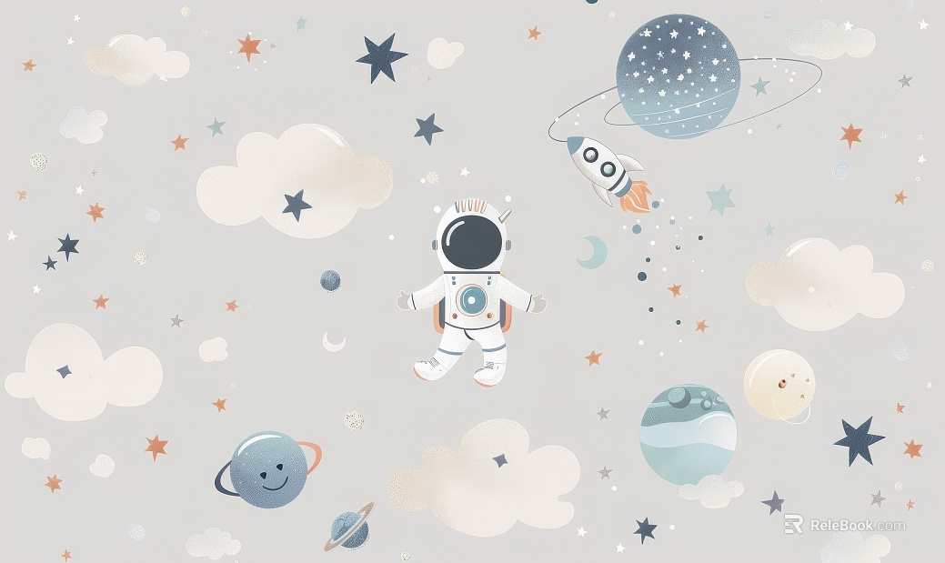 Children's Room Cartoon Wallpaper Mural texture