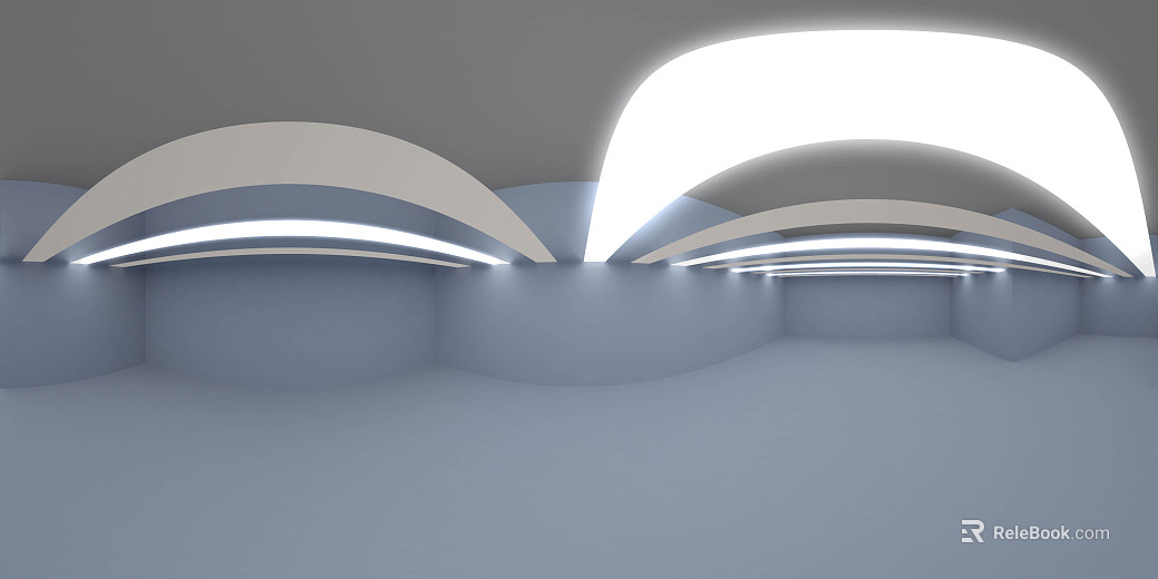 Indoor vacant room scene white light HDR texture