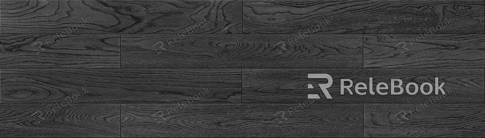 Black and white wood floor texture