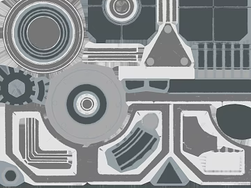 Industrial wind gray black metal mechanical texture (ID:ffaeh304796)