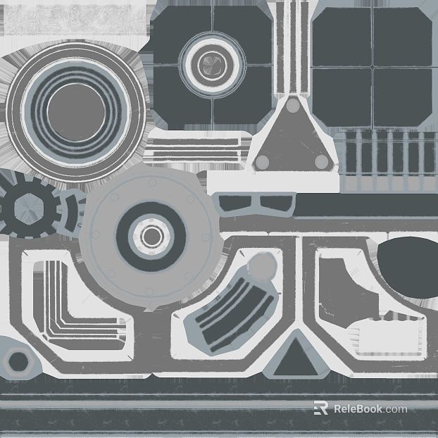 Industrial wind gray black metal mechanical texture texture