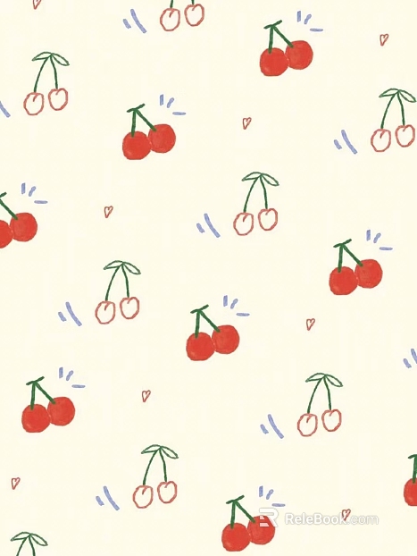 Hand-painted cartoon fabric children's room wallpaper wallpaper wallpaper hand-painted children's room wallpaper texture