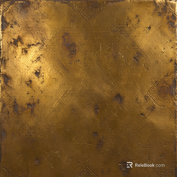 Do the old brass plate texture