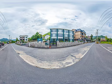 HDR Rural Township Panorama texture (ID:ffach761803)