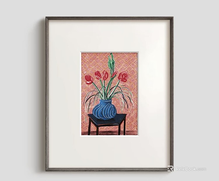 Plant painting texture