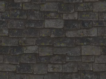 Green gray stone tile roof pavement texture (ID:ffaeh735276)