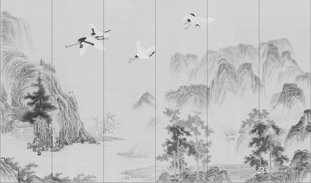 landscape painting texture