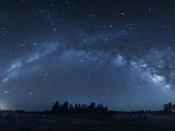 Modern outdoor starry sky panorama HDR texture (ID:ffach284055)