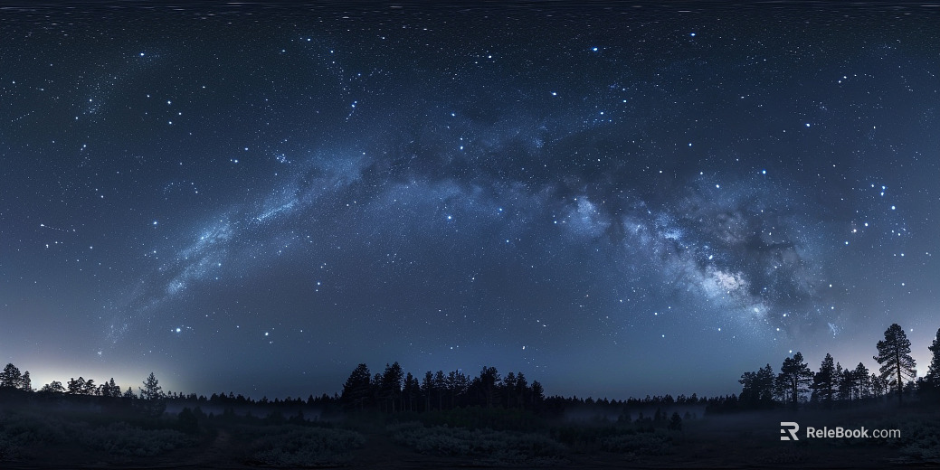 Modern outdoor starry sky panorama HDR texture