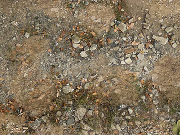 Yellow-brown dirt gravel pavement texture (ID:ffaeh182332)
