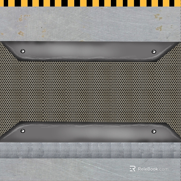 Industrial wind silver gray perforated plate metal texture