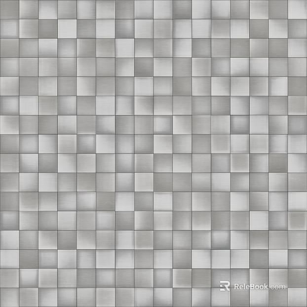Stainless steel metal reflective bump texture