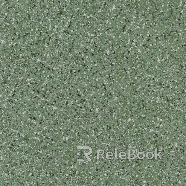 Classic terrazzo surface, featuring a smooth, polished finish with embedded chips of marble and granite in a gray cement matrix, exuding timeless elegance and durability.