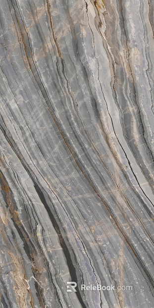 Gray-toned water-patterned marble wall cladding石材 texture