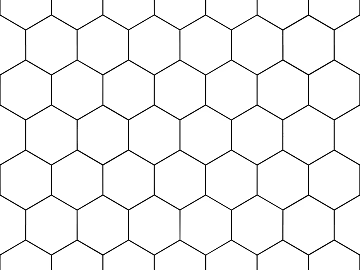 Hexagonal Brick Hexagonal Lattice Black and White texture (ID:ffajg87916)
