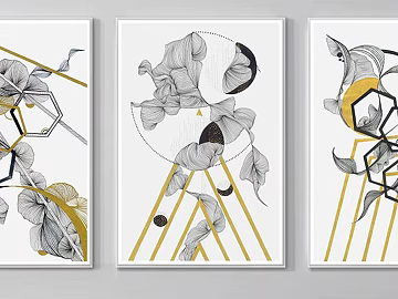 abstract painting 3d model